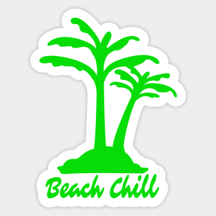 Beach Chill Camp Sticker